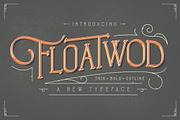 Floatwod Typeface THIN-BOLD-OUTLINE