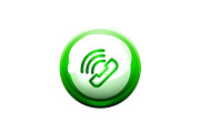 Phone support call center button