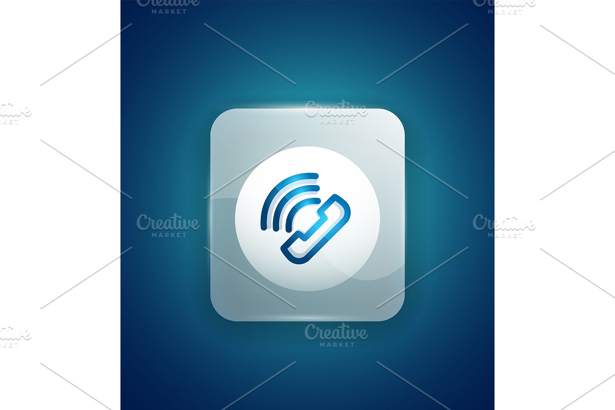 Phone support call center button in Illustrations - product preview 8
