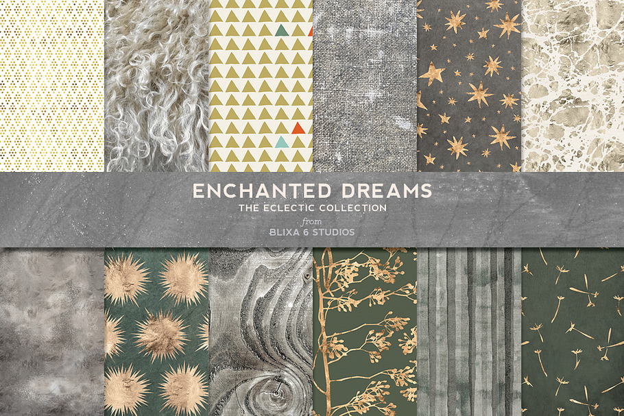 Enchanted Dreams & Golden Hygge in Patterns - product preview 8