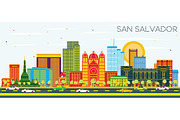 San Salvador City Skyline 