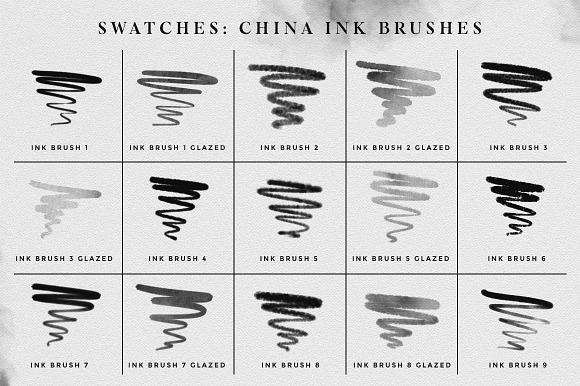 Ink Brushes - Photoshop version in Photoshop Brushes - product preview 4