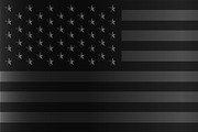 American flag black and silver 