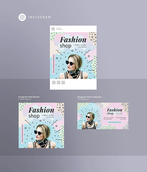 Social Media Pack | Fashion Shop in Social Media Templates - product preview 8