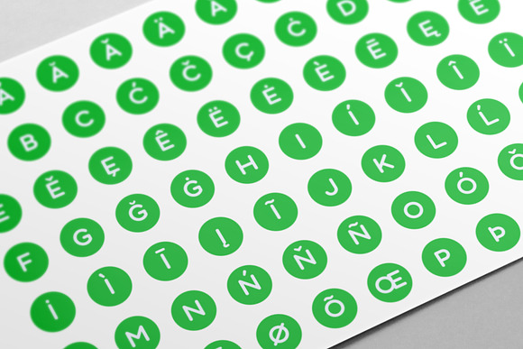 116 Alphabet Icons - Jolly - Green in Icons - product preview 1