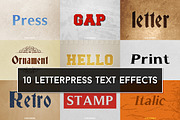 Letterpress Text Effects