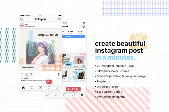 Instagram Pack - POLA in Instagram Templates - product preview 3
