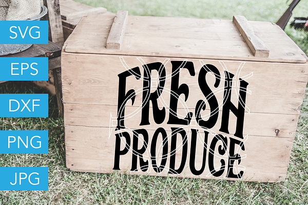 Fresh Produce SVG Cut File