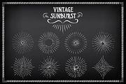 Sunburst ray chalkboard