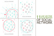 Social network and teamwork concept