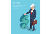 Ivestor, Vector Illustration with Businessman
