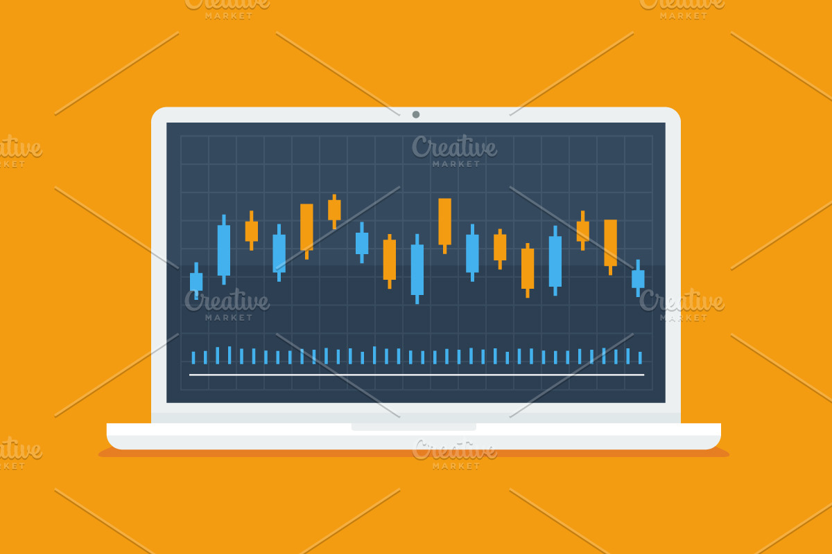 Forex Laptop in Illustrations - product preview 8