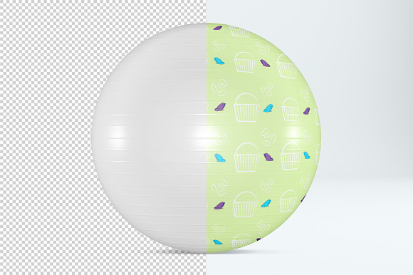 Fitness ball mockup. Exercise ball. in Product Mockups - product preview 1