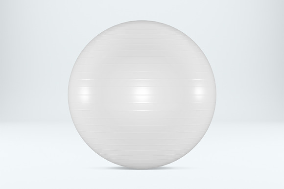 Fitness ball mockup. Exercise ball. in Product Mockups - product preview 2