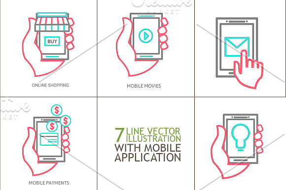 Mobile Apps in Illustrations - product preview 1