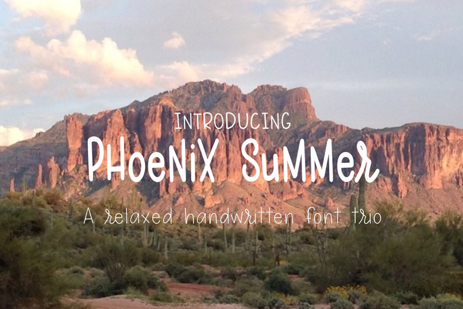 Phoenix Summer font Trio