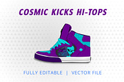 Cosmic Kicks Hi Tops