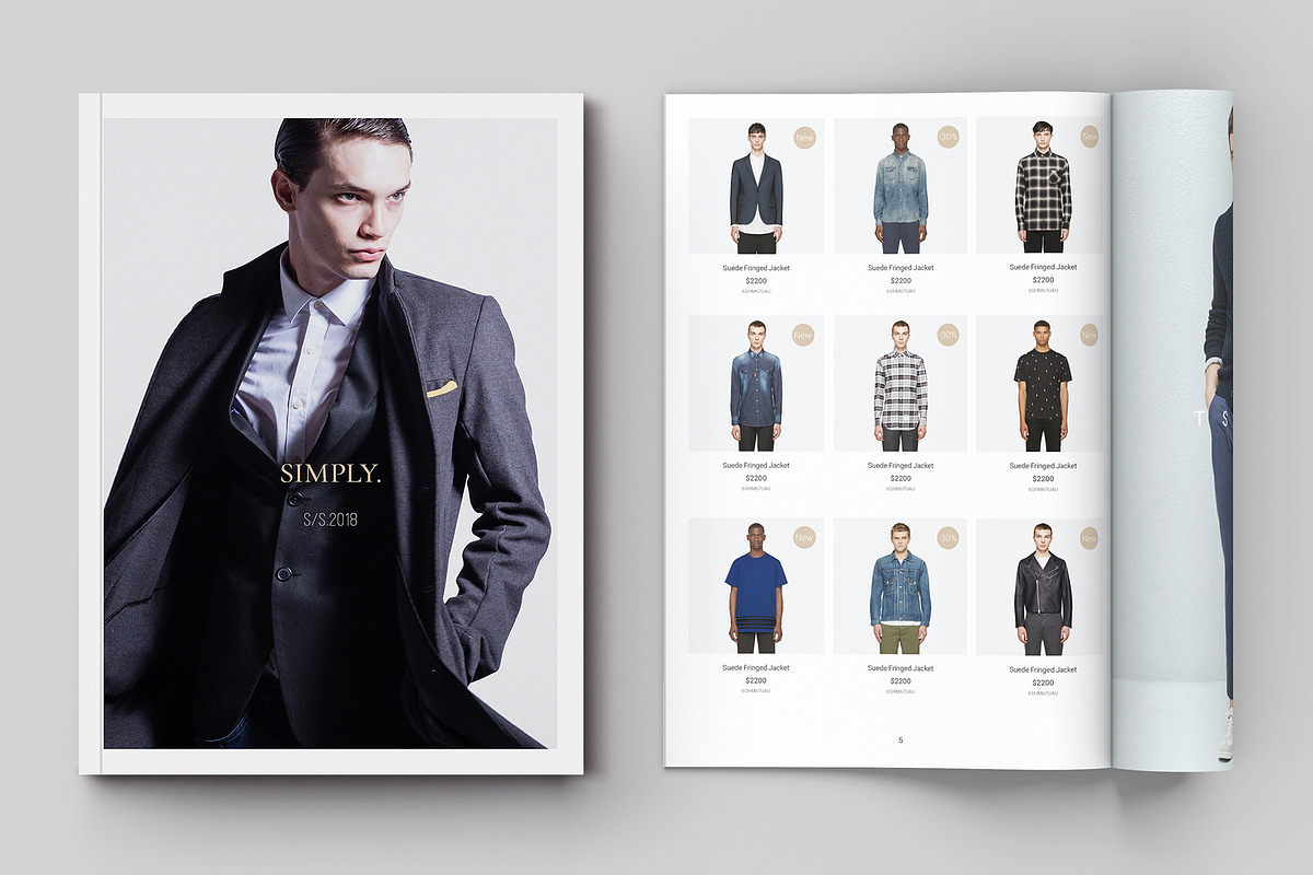 Simply Apparel Catalog in Brochure Templates - product preview 8