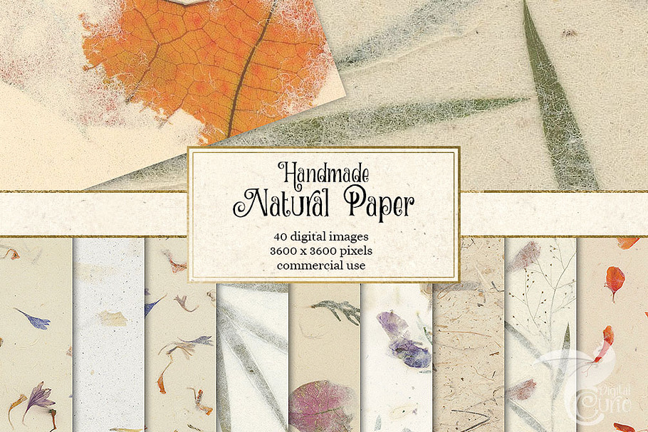 Handmade Natural Paper Textures in Textures - product preview 8