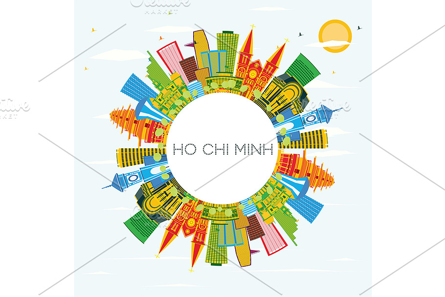 Ho Chi Minh Skyline in Illustrations - product preview 8