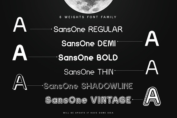 SansOne Font Family in Sans-Serif Fonts - product preview 2