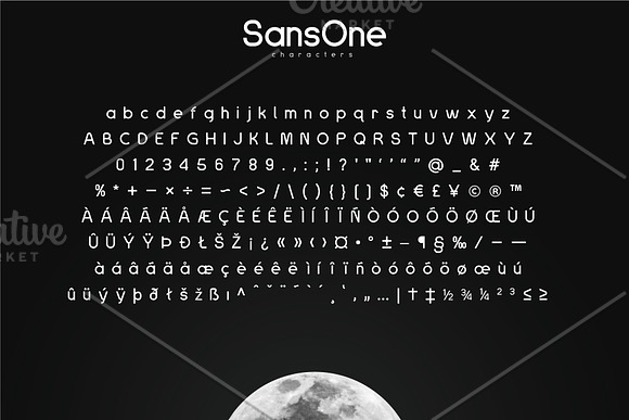 SansOne Font Family in Sans-Serif Fonts - product preview 4