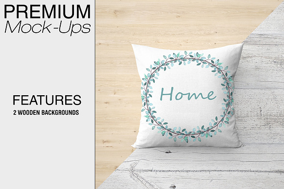 Pillow & Fabric Set in Product Mockups - product preview 4