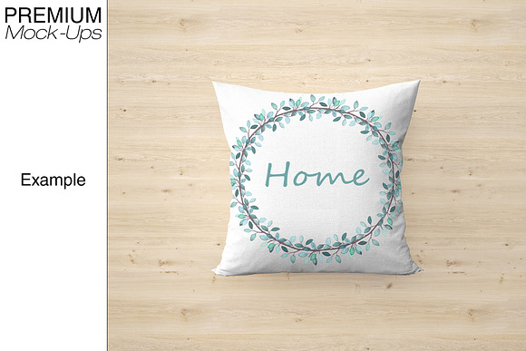 Pillow & Fabric Set in Product Mockups - product preview 6