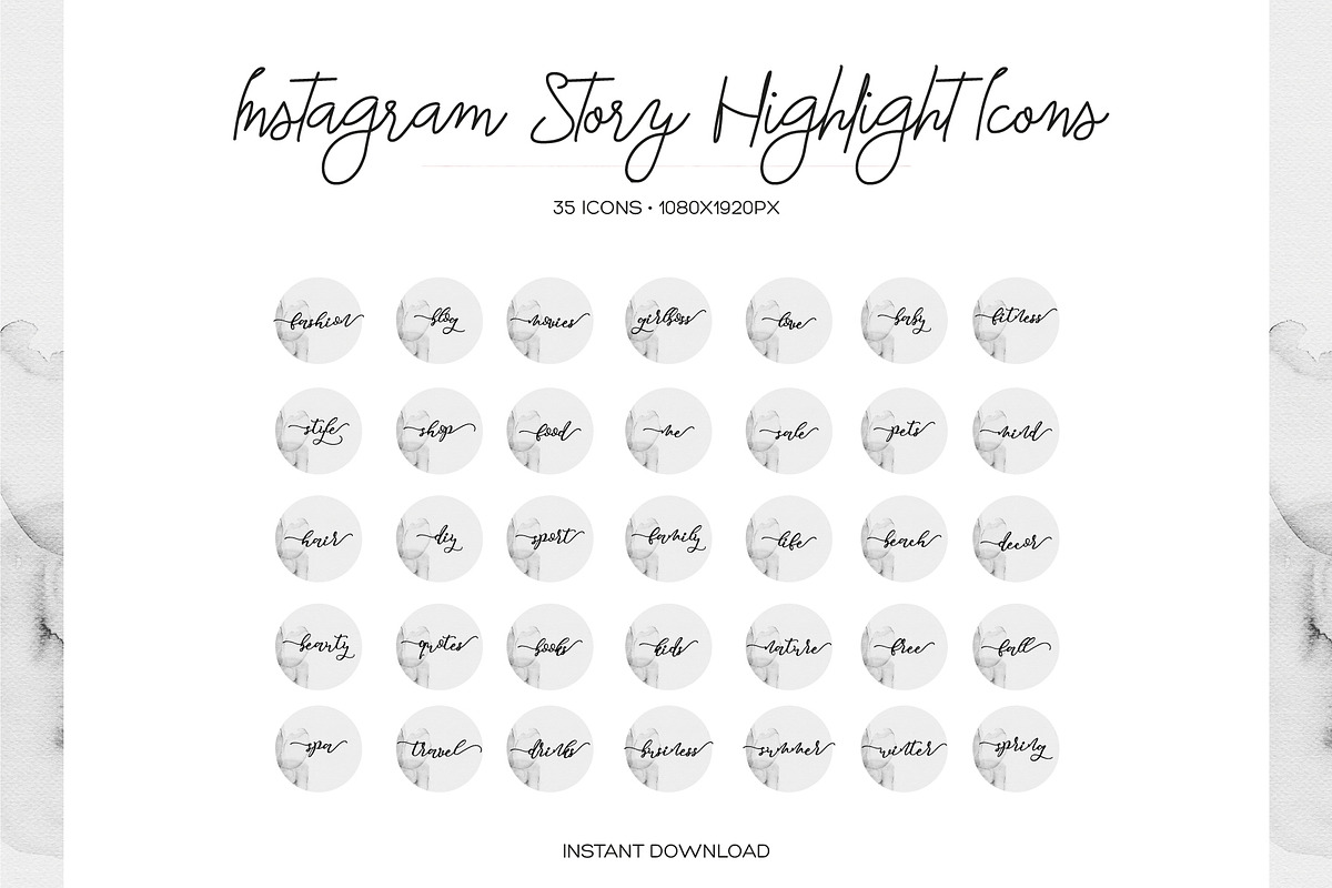 Minimal Instagram Highlight Covers in Instagram Templates - product preview 8