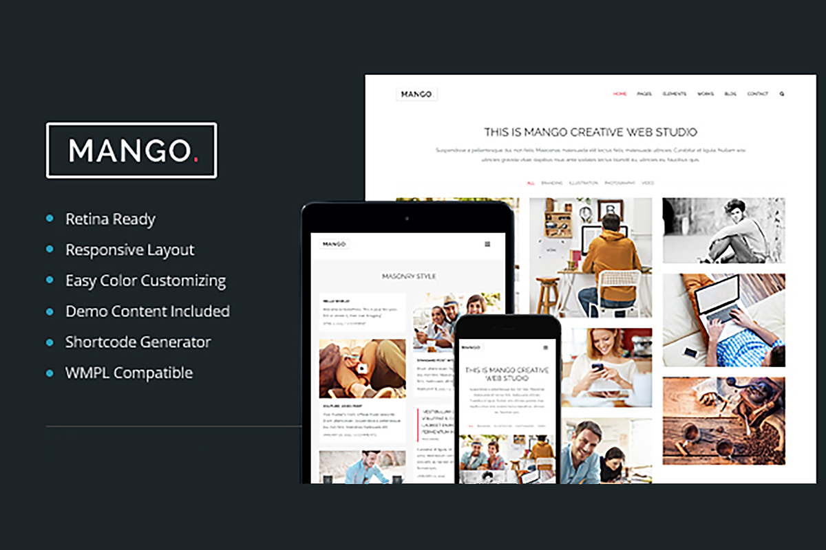 Mango - Portfolio&Business WP Theme in WordPress Business Themes - product preview 8