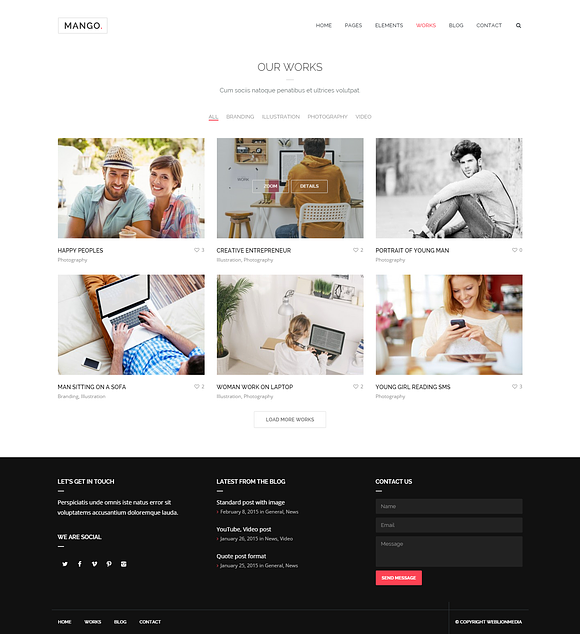 Mango - Portfolio&Business WP Theme in WordPress Business Themes - product preview 6