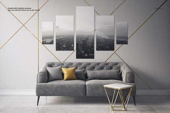 Art Deco 2 Canvas Print Mockup in Print Mockups - product preview 4