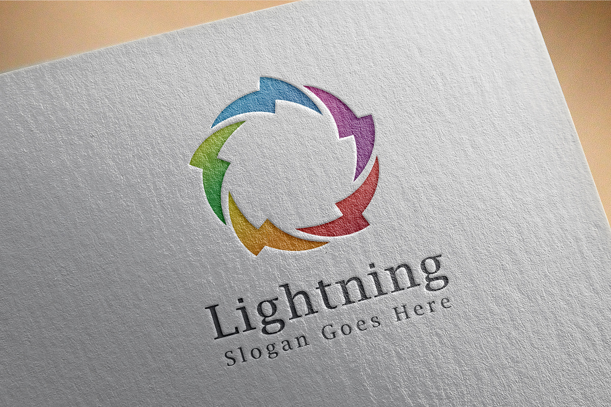 Thunder / Lightning / Power - logo in Logo Templates - product preview 8