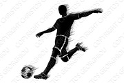 Soccer Football Player Sports Silhouette Concept
