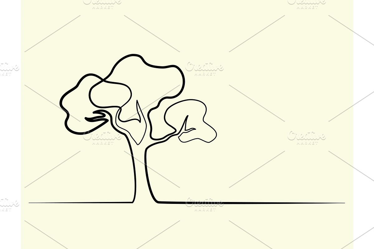 Tree logo. Vector illustration in Illustrations - product preview 8