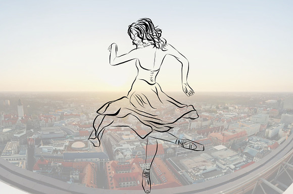 Ballet dancer ballerina in Illustrations - product preview 4