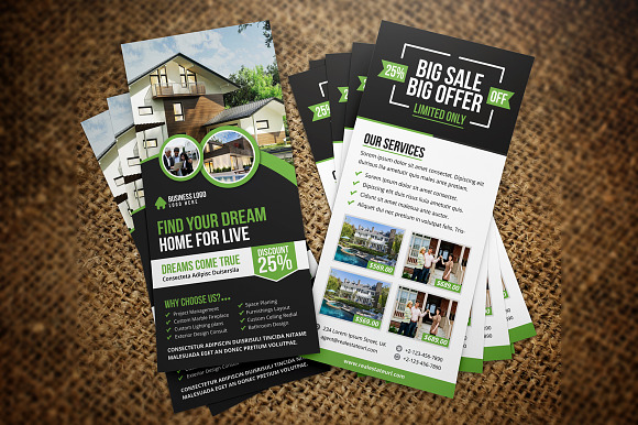 Real Estate Postcard & Rackcard v2 in Postcard Templates - product preview 1