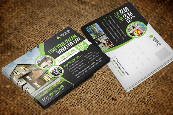 Real Estate Postcard & Rackcard v2 in Postcard Templates - product preview 4