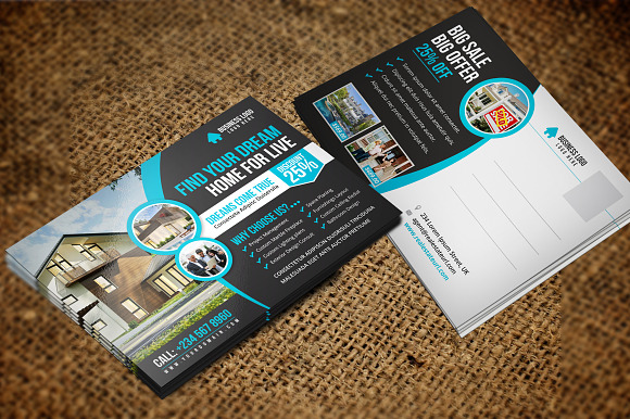 Real Estate Postcard & Rackcard v2 in Postcard Templates - product preview 5