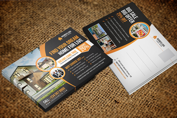 Real Estate Postcard & Rackcard v2 in Postcard Templates - product preview 6