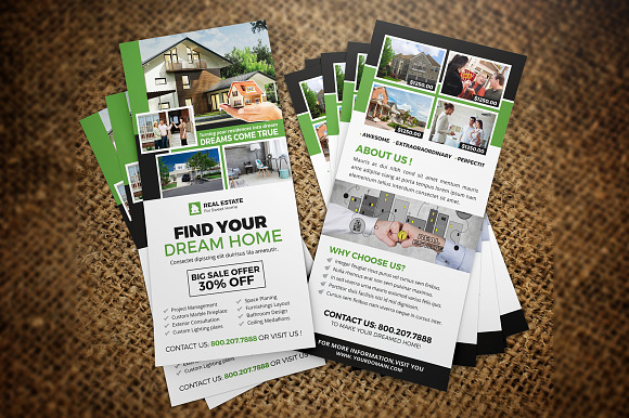 Real Estate Postcard & Rackcard v3 in Postcard Templates - product preview 1