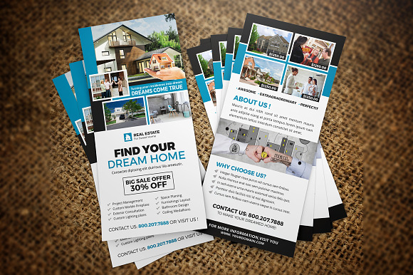Real Estate Postcard & Rackcard v3 in Postcard Templates - product preview 2