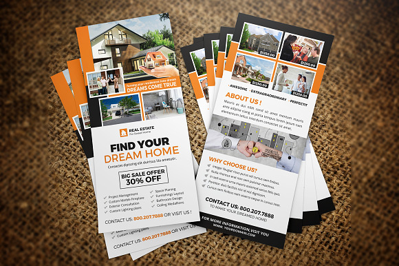Real Estate Postcard & Rackcard v3 in Postcard Templates - product preview 3