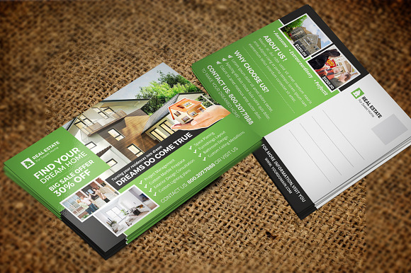 Real Estate Postcard & Rackcard v3 in Postcard Templates - product preview 4