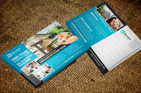 Real Estate Postcard & Rackcard v3 in Postcard Templates - product preview 5