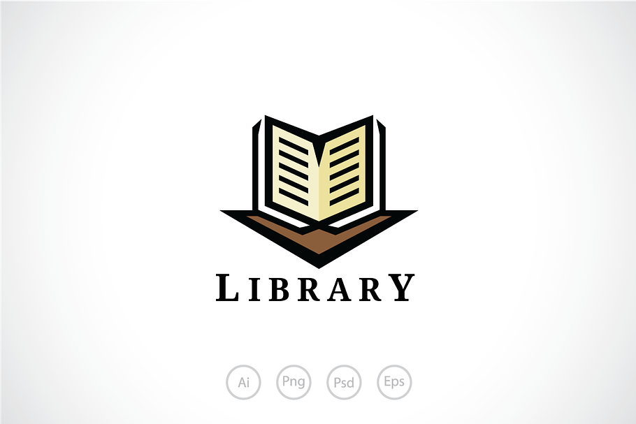 Triangle Library Logo Template in Logo Templates - product preview 8