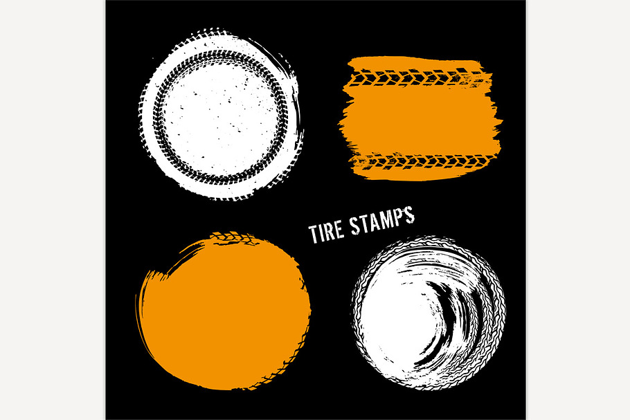 Grunge Off Road Tire Stamps