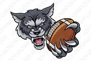 Wolf American Football Mascot
