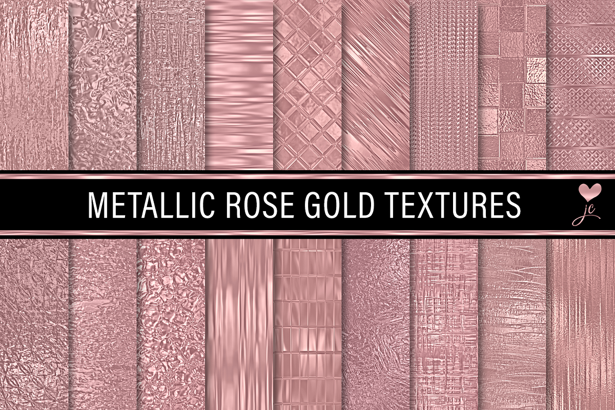 Metallic Rose Gold Textures in Textures - product preview 8
