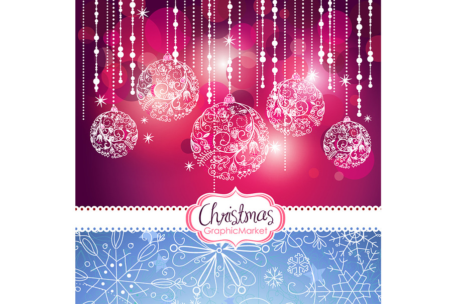 5 Christmas template designs clipart